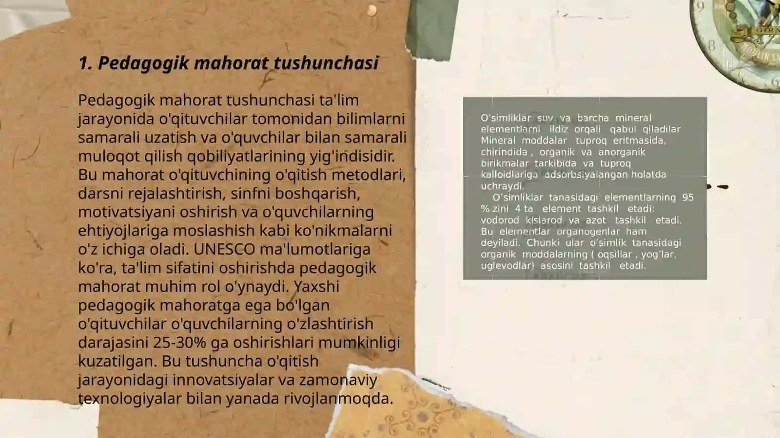 Pedagogik mahoratni oʻqituvchi faoliyatida tutgan oʻrni 3