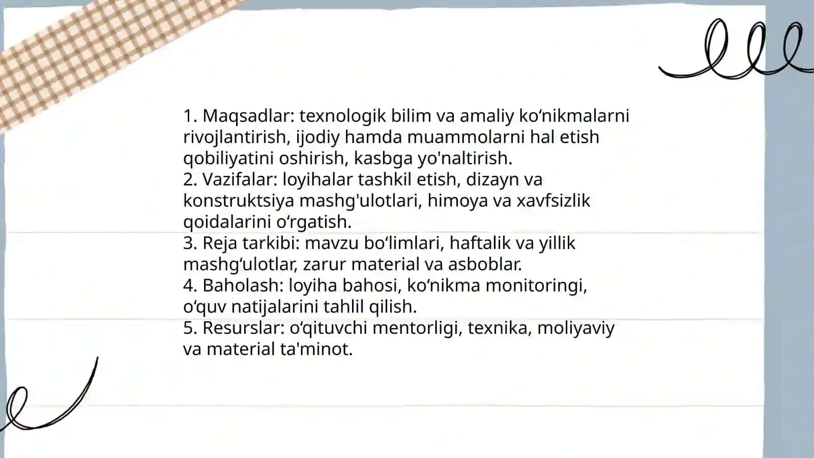 Texnologiya darslarida toʻgaraklarni tashkil etish 3