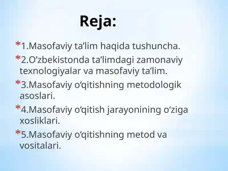 O'zbekistonda masofaviy ta'limning shakllanishi va rivojlanish istiqbollari 3