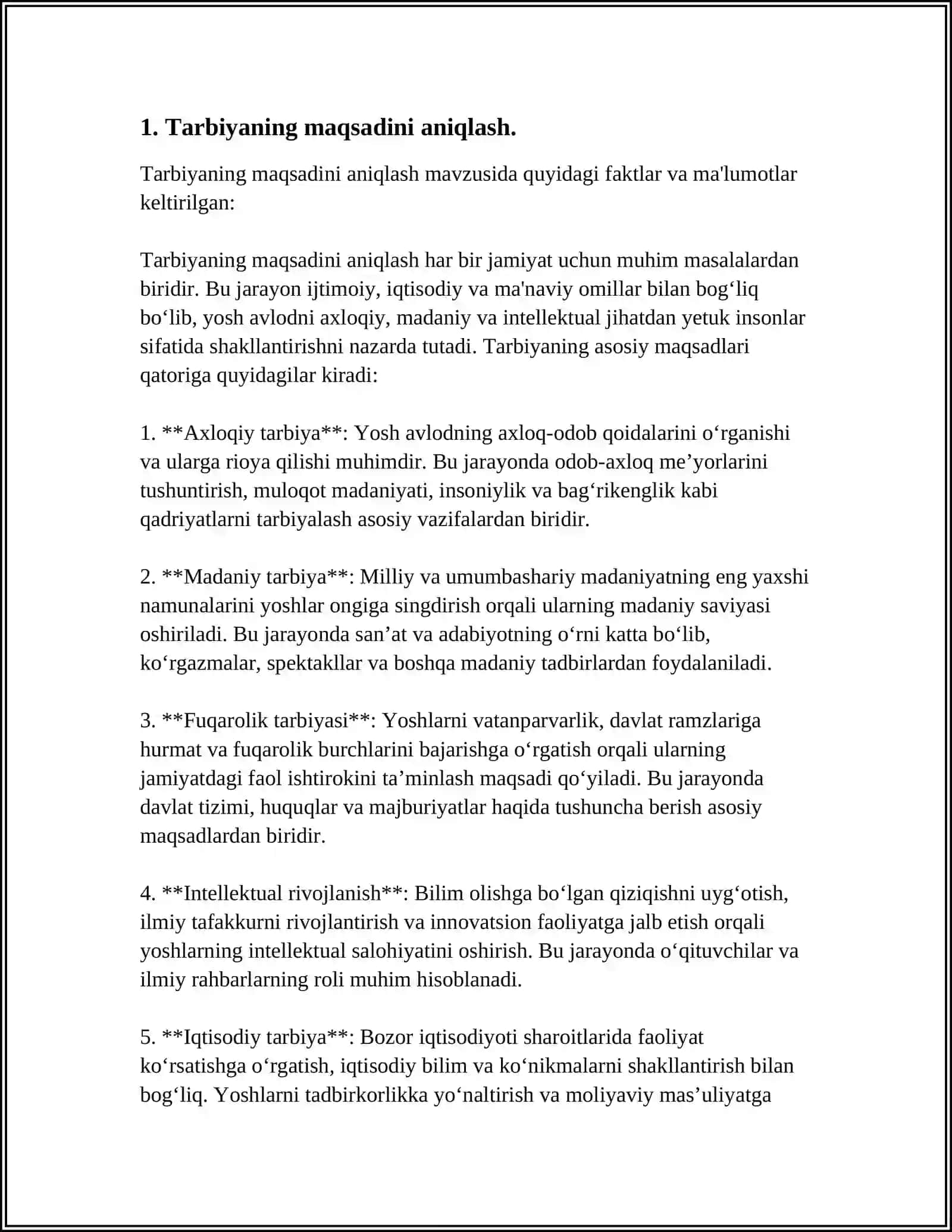 TARBIYANING MAQSAD VA VAZIFALARI 3