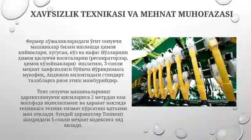Oʻgʼit sepish mashinalari tuzilishi va ish jarayonlari 3