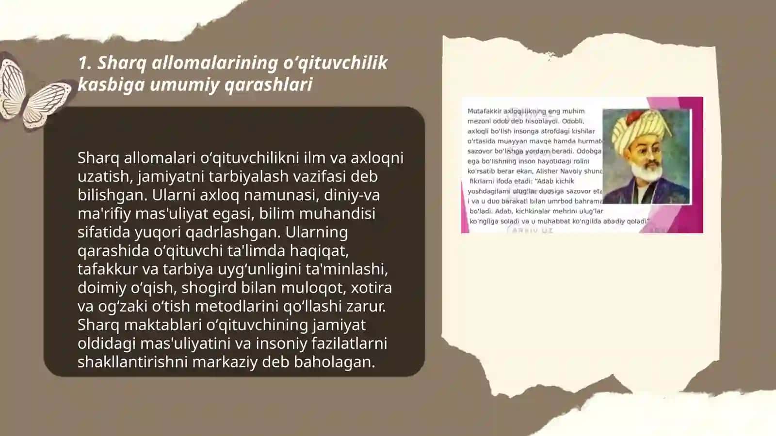 Sharq mamlakati allomalarining oʻqituvchilik kasbiga oid ilk qarashlar 3