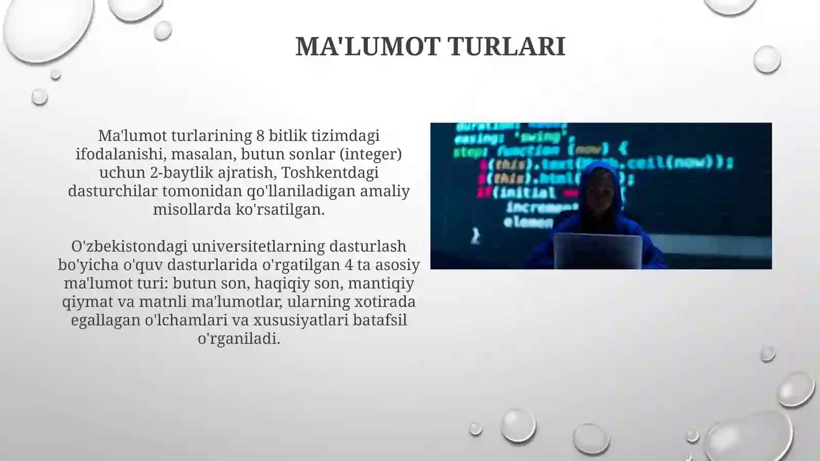 Algoritmlashtirish va Dasturlash Asoslari 3