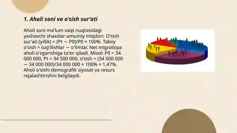 Aholi Statistikasi 3
