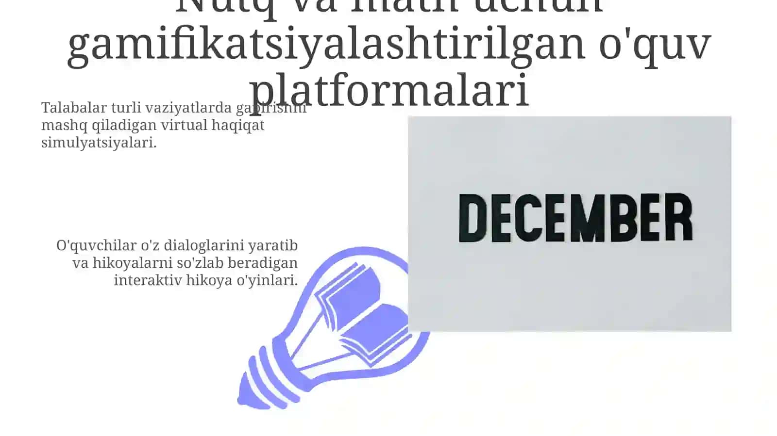 Nutq va matn uchun gamifikatsiyalashtirilgan o'quv platformalari 3