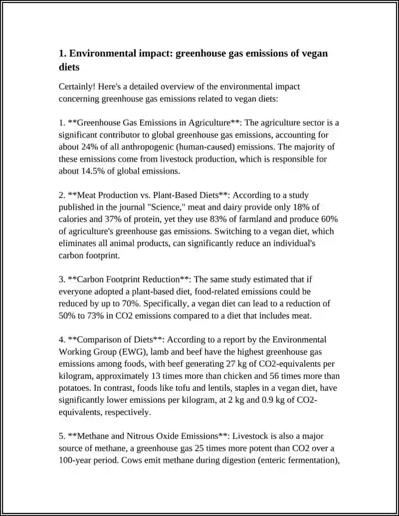 VEGANIZM: A SUSTAINABLE DIETARY CHOICE? 3