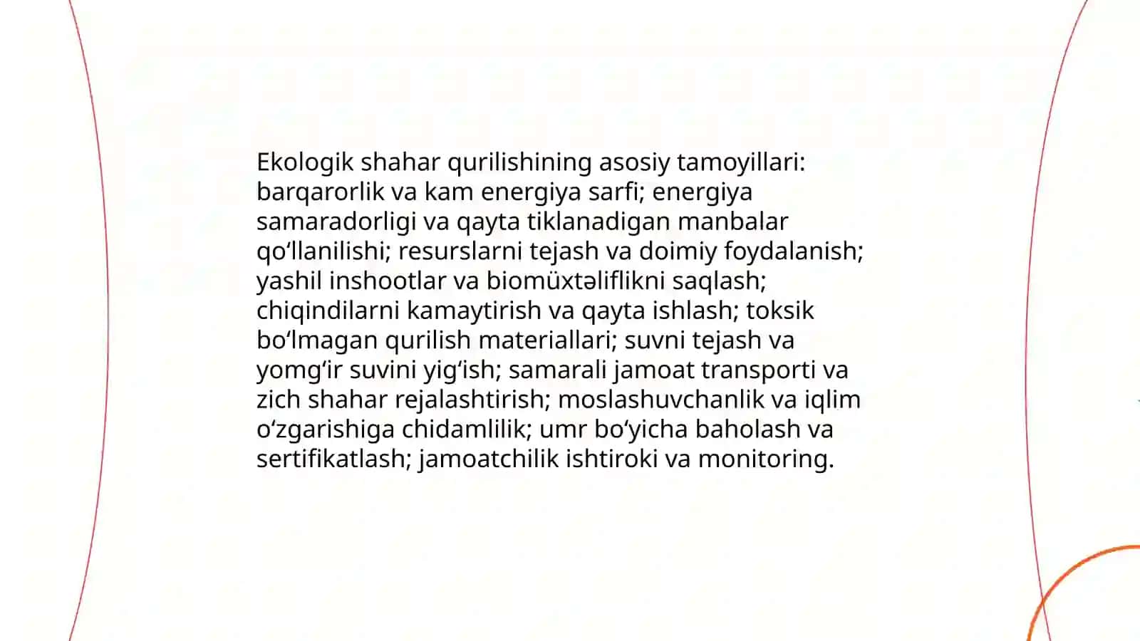 Ekologik shahar qurilishining asosiy tamoyillari 3
