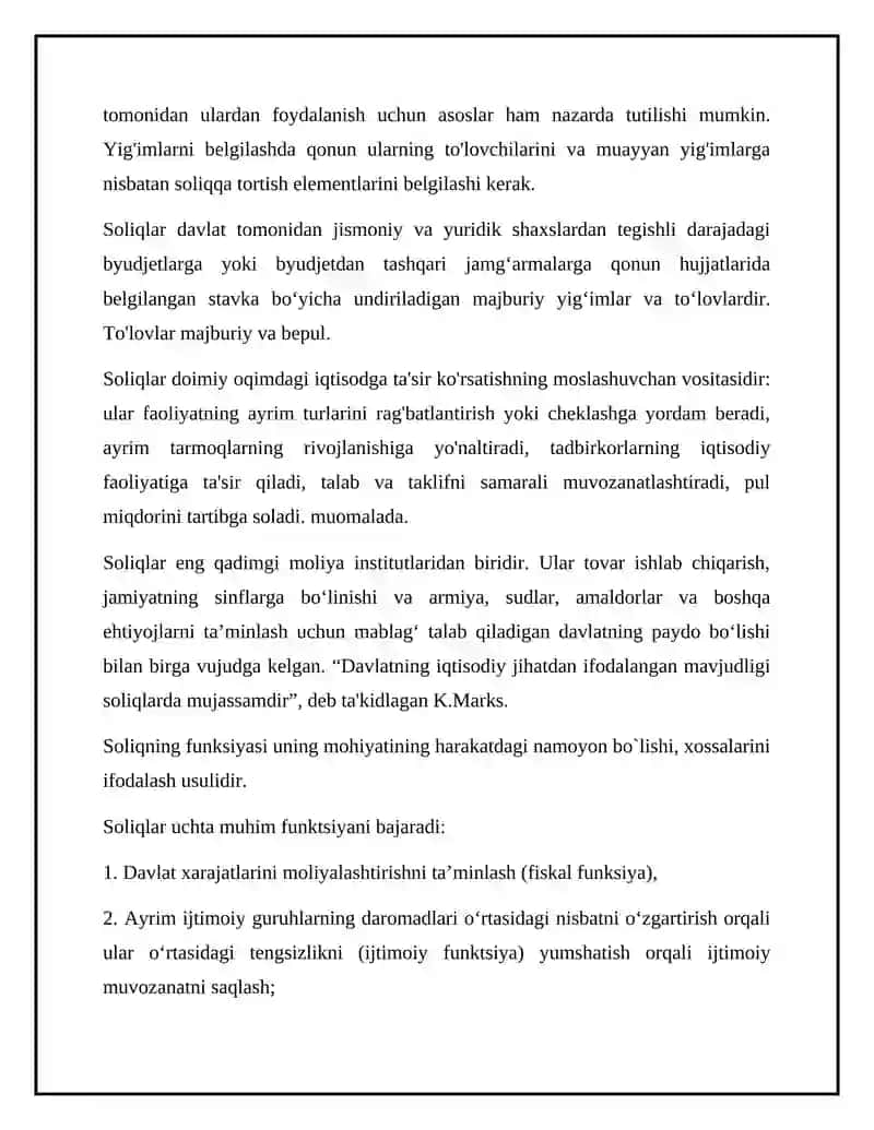 Rossiyada bilvosita soliqlarni xisoblash va undirish mexanizmi 3