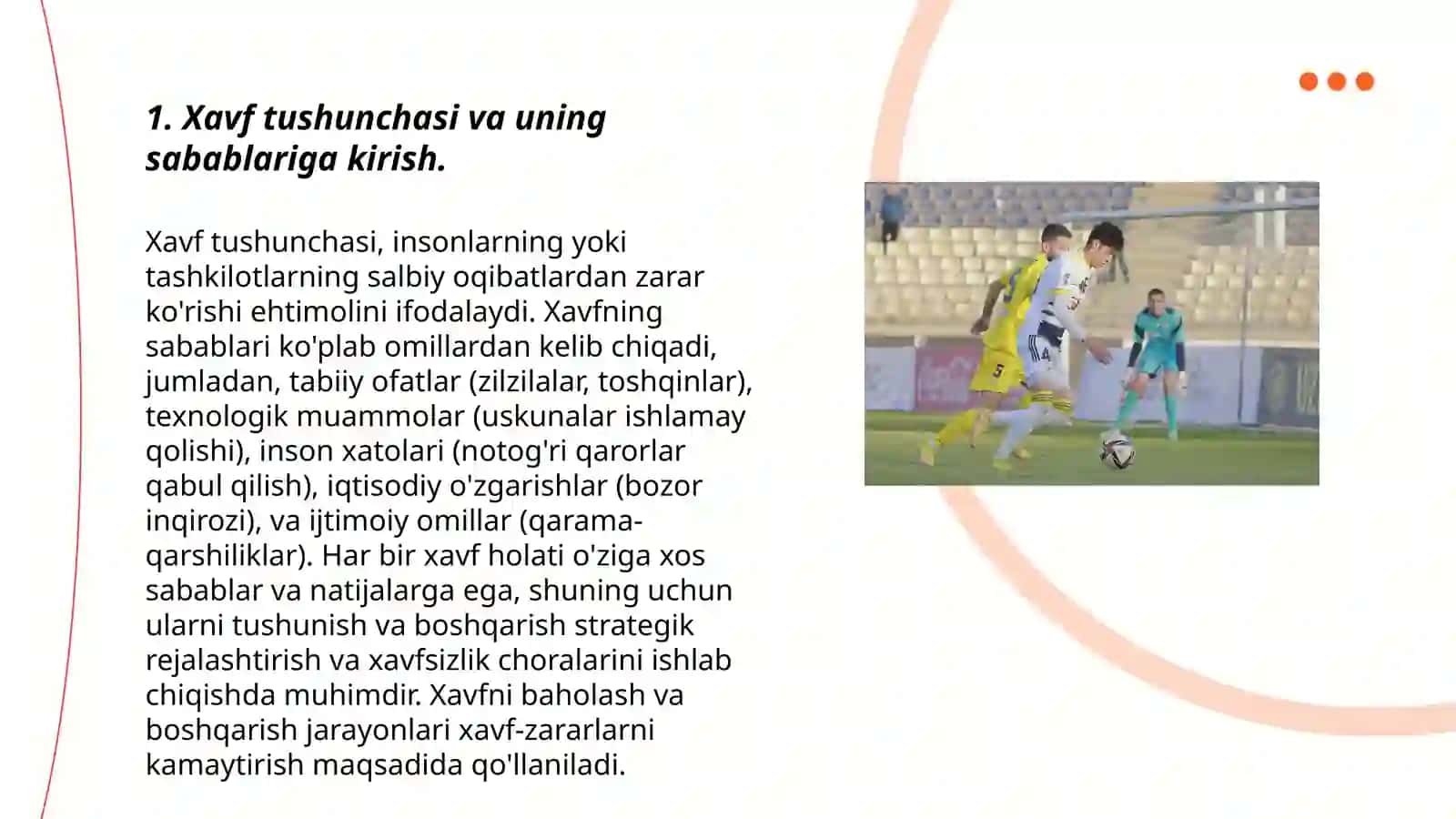 Xavf-sabab va oqibat tushunchalarining bir biri bilan boĝliqligi 3