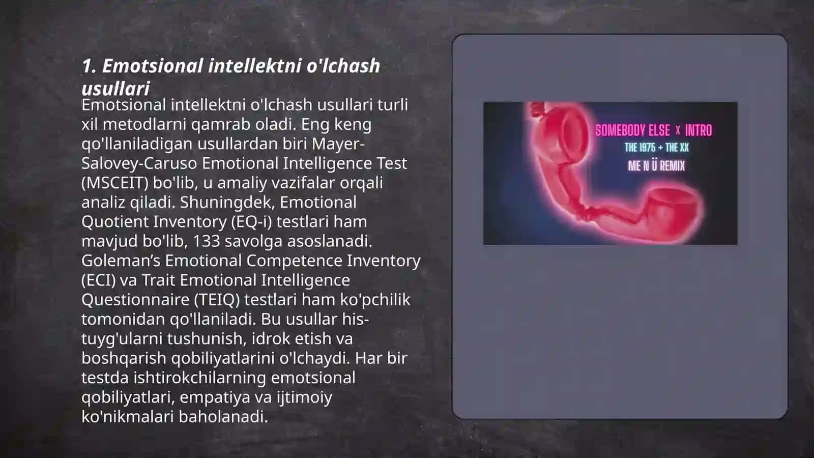 Emotsional intellektni o'lchash usullari 3
