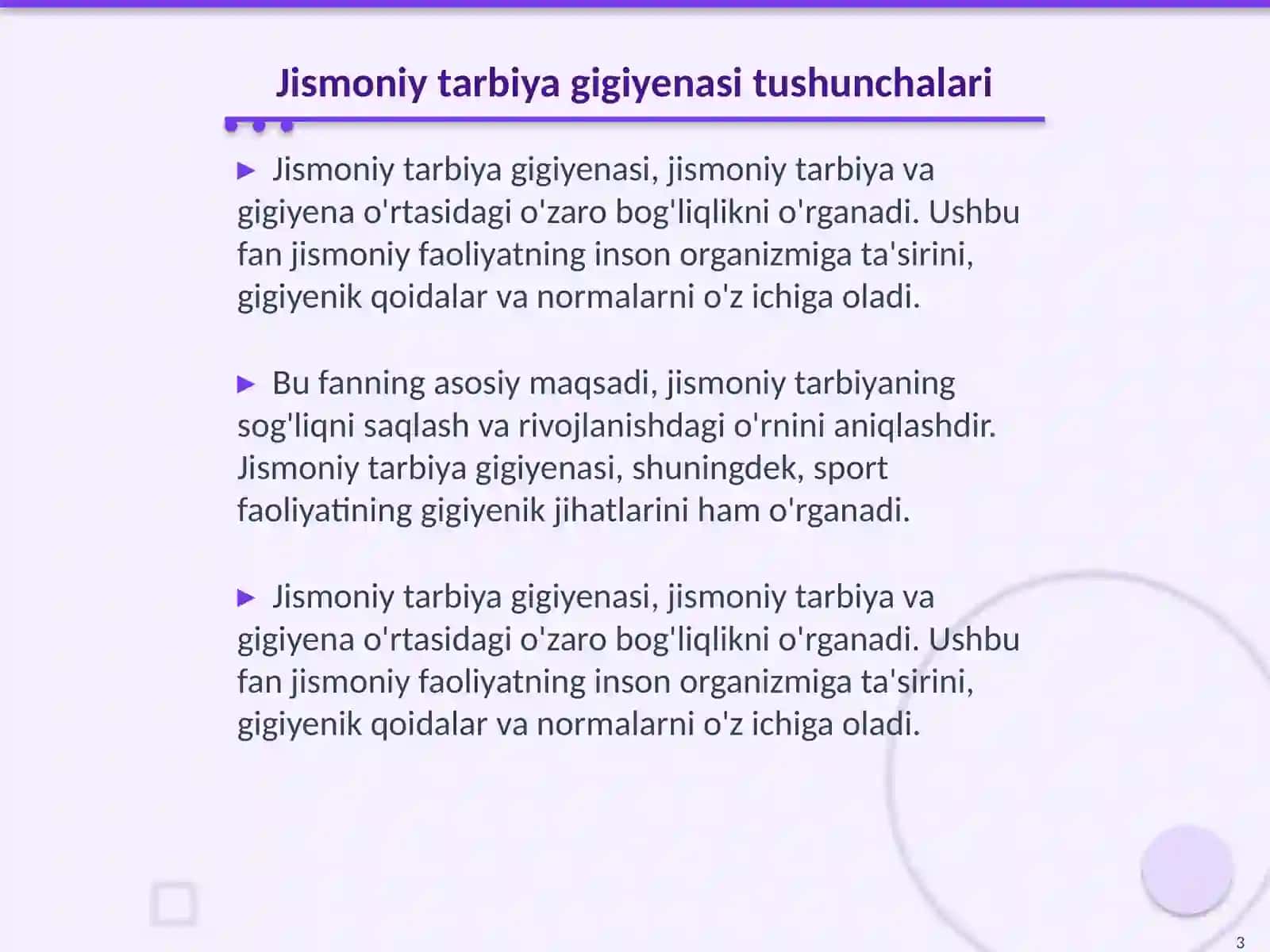 Jismoniy tarbiya gigiyenasi 3