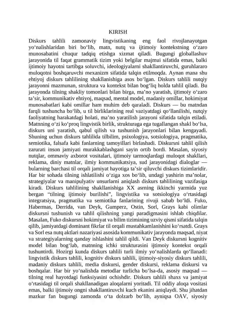 Diskurs tahlili Asosiy yondashuvlar va uslublari 3