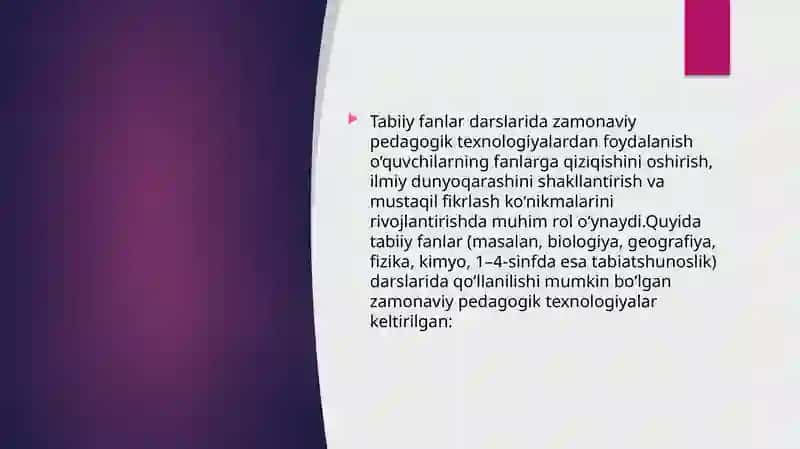 Tabiiy fanlardan samarali foydalanish 3