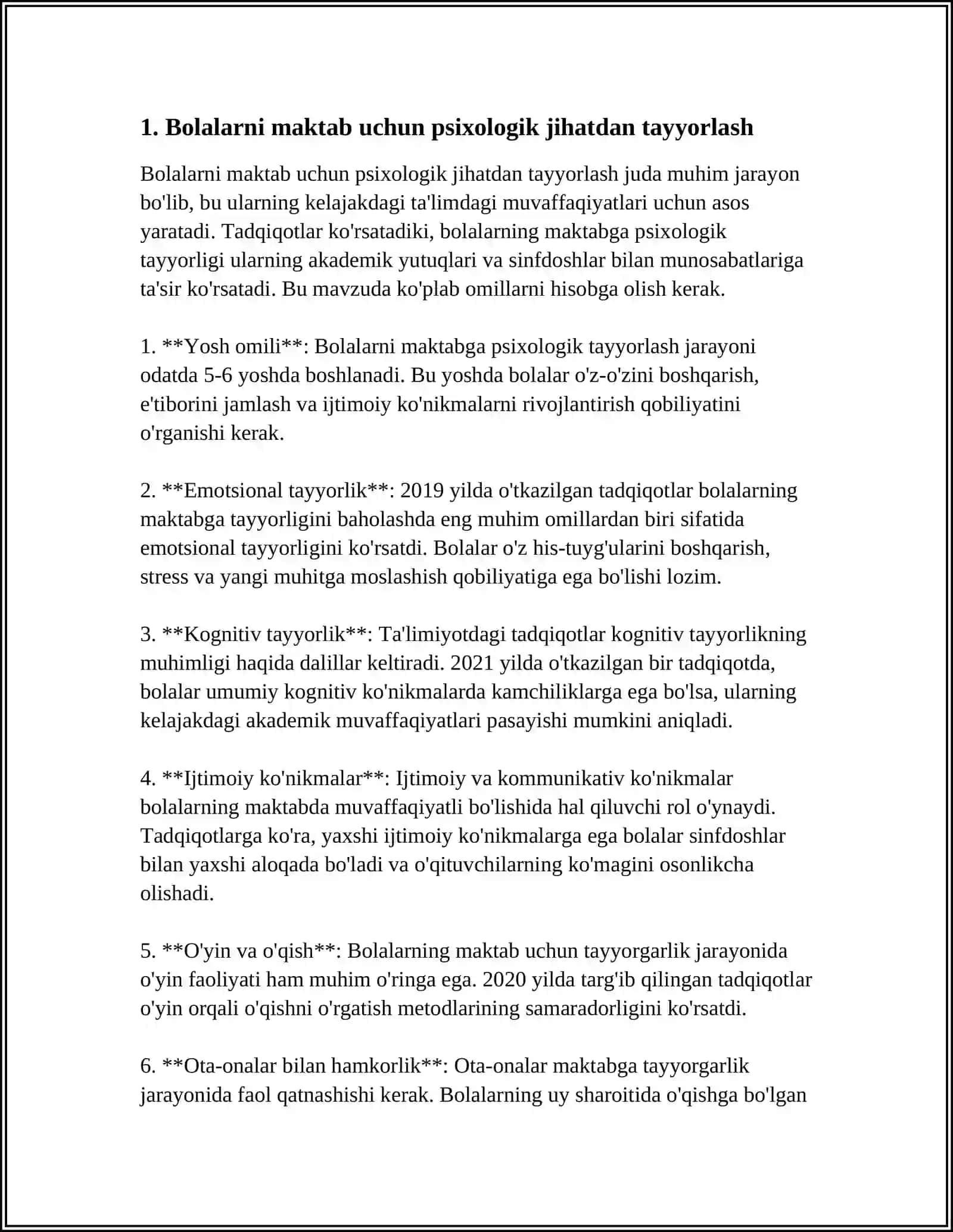 "BOLALARNI MAKTAB TA'LIMIGA TAYYORLASH"FANINING MAQSAD VA VAZIFALARI 3