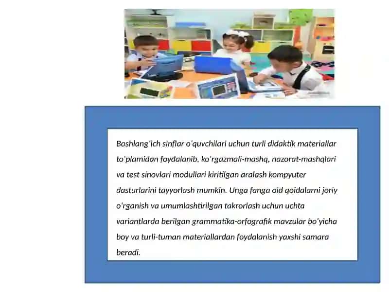 Arifmetik amallarni o'rgatishda axborot texnalogiyalardan foydalanish 3
