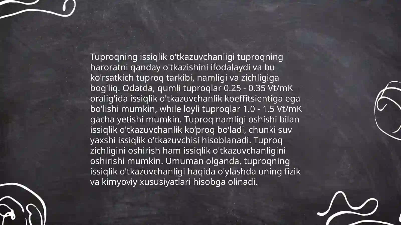Tuproqning issiqlik va oziq rejimlarni yaxshilash 3