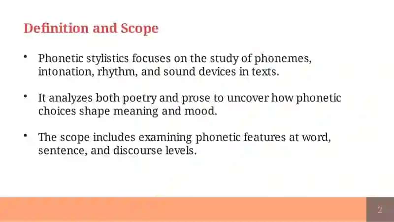 Phonetic Stylistics 3