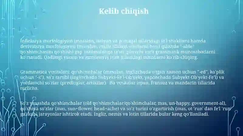 Grammatik ma'noni ifodalovchi vositalar 3