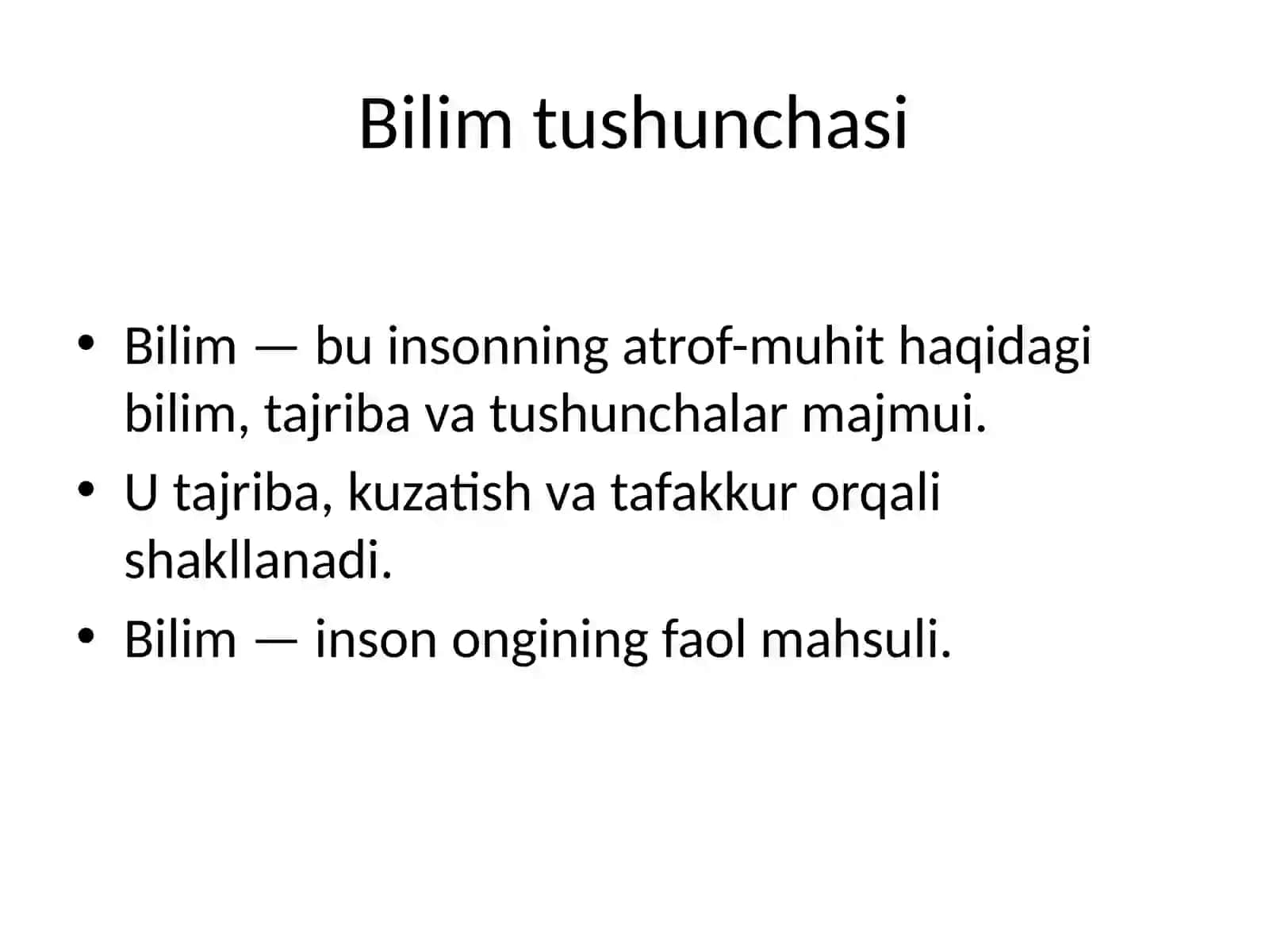 Bilimdagi qarama-qarshiliklar va ularning yechimi 3
