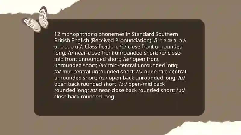 The System of English Vowel Phonemes and Their Classifications 3