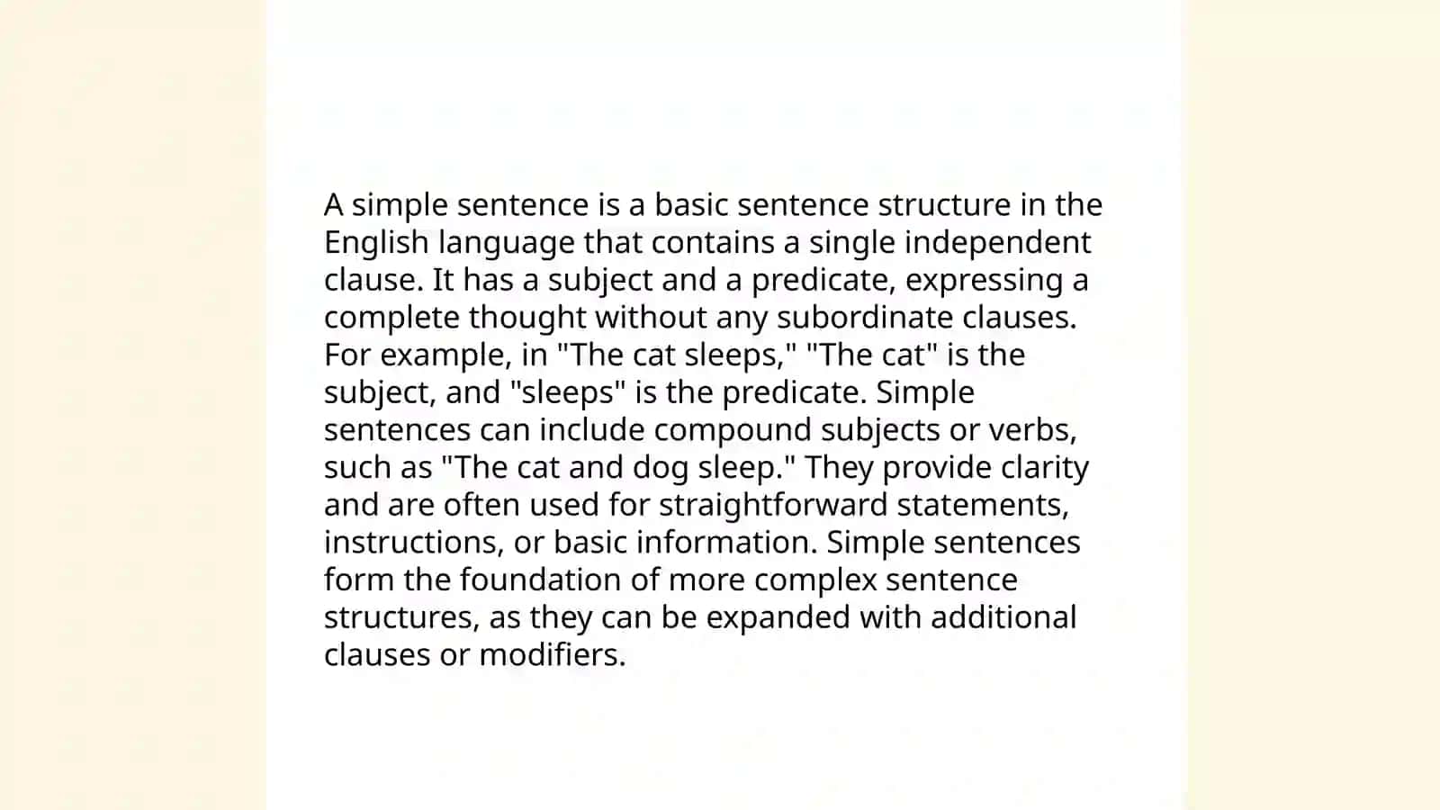 Simple, Compound, and Complex Sentences Examples 3