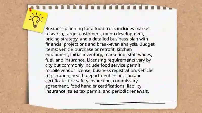 Business planning for Food Truck 3