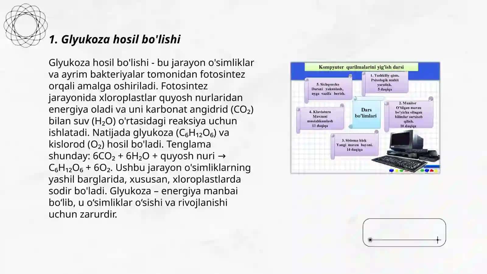 Glyukozaning hosil bõlish va parchalanish jarayonlari 3