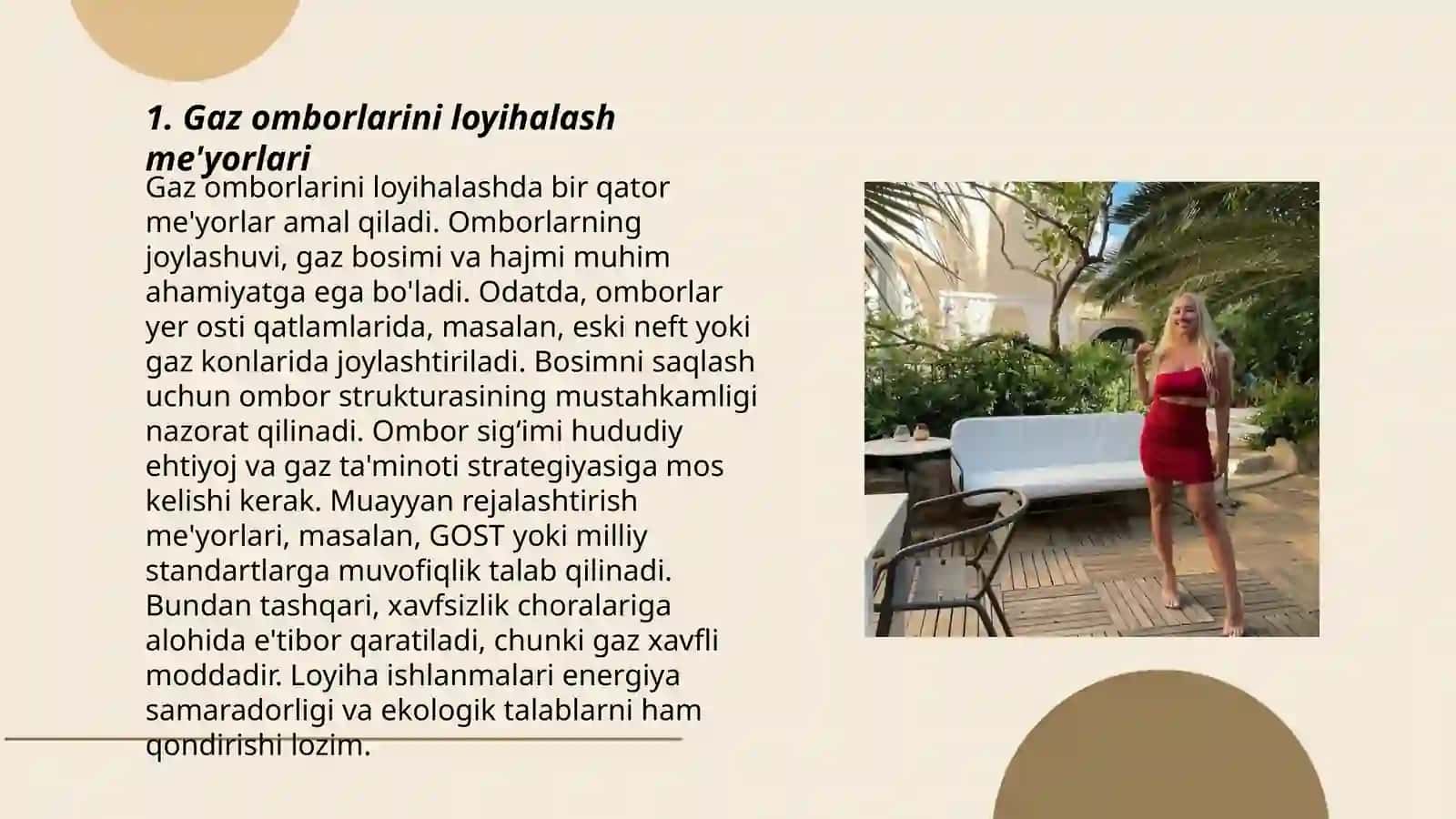 Gaz omborini ishlatishdagi me 'yoriy talablar 3