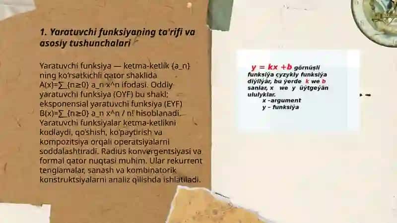 Yaratuvchi funksiya 3