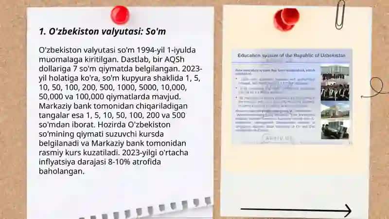 O'zbekiston Respublikasi pul tizimi va uning elementlari 3