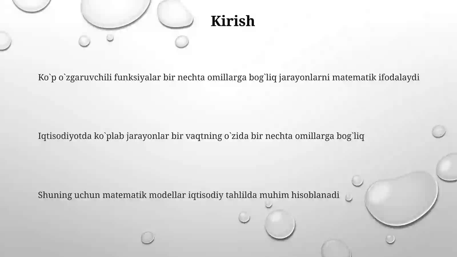 Ko`p o`zgaruvchilifunksiyalarningiqtisodiyotgatadbiqi 3