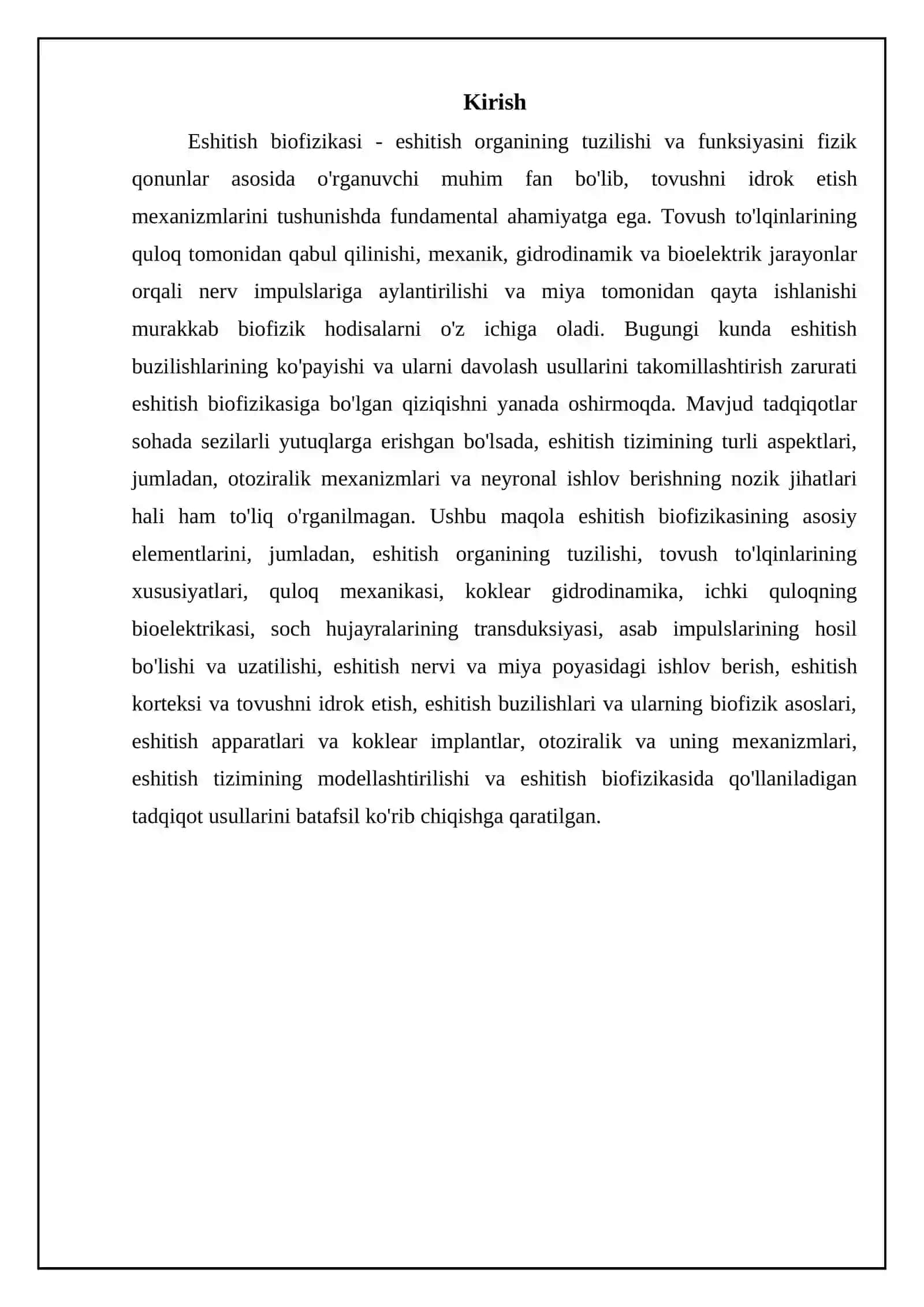 Eshitish biofizikasi elementlari 3