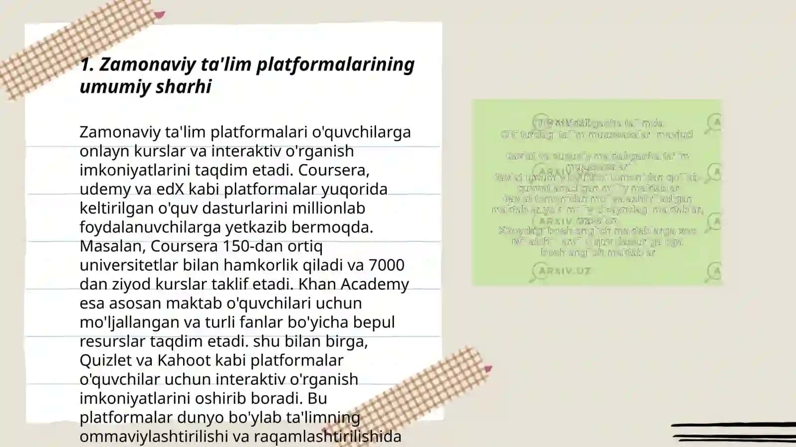 Zamonaviy ta'lim platformalarining qiyosiy tahlili 3