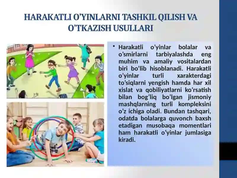 Harakatli O'yinlarni Tashkil Qilish va O'tkazish Usullari 3