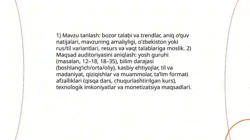 Video darsliklar seriyasi 3