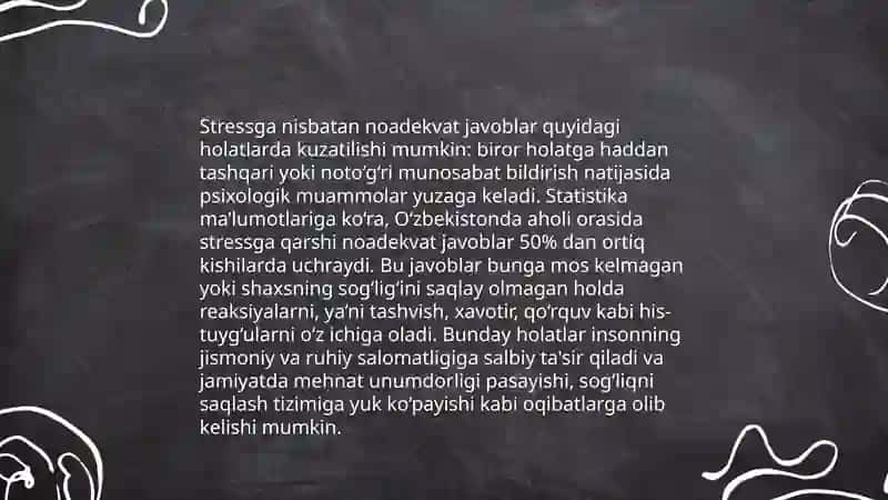 Stress va depressiya bilan bog'liq 3