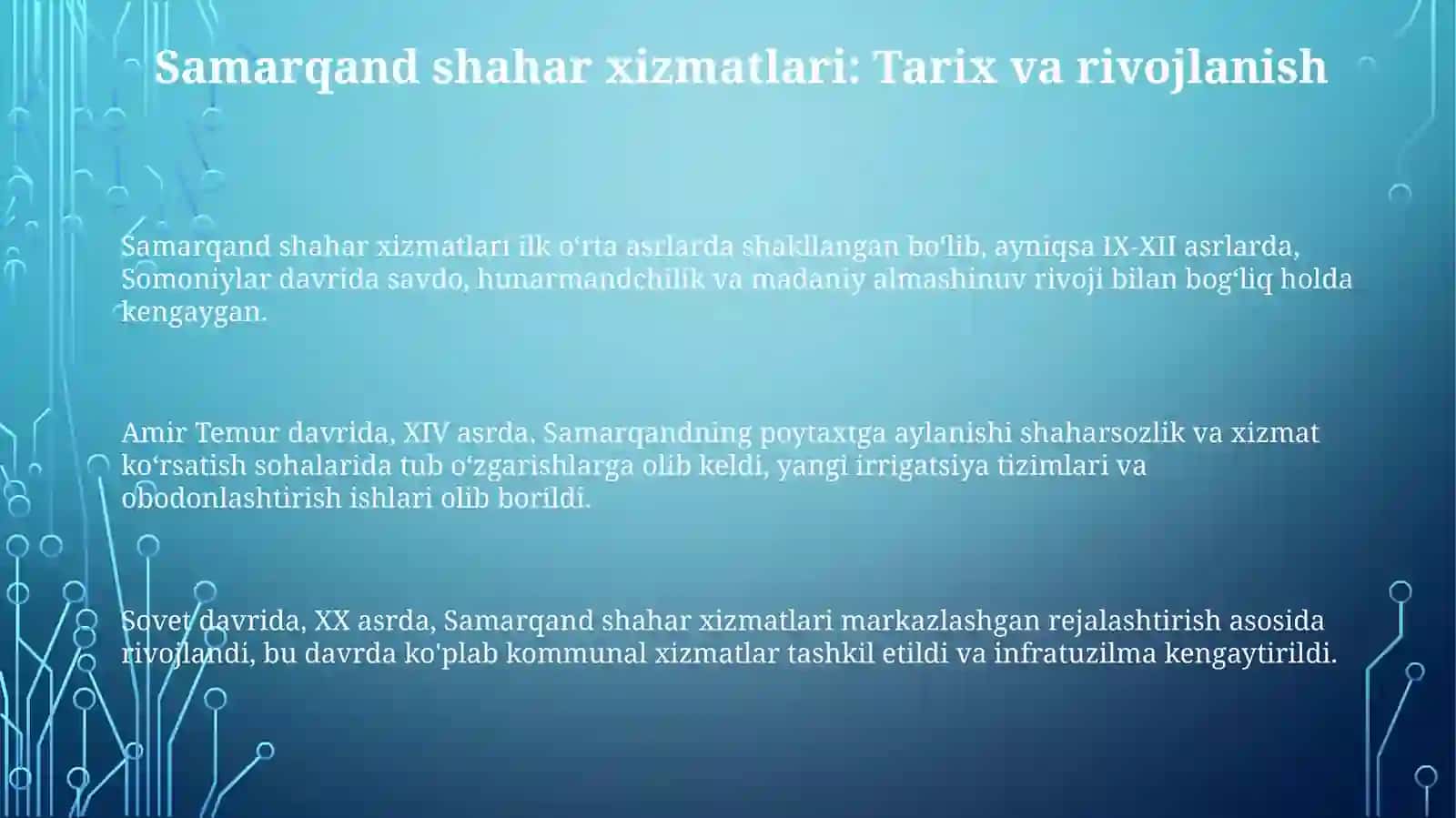 Samarqand shahar xizmatlari 3