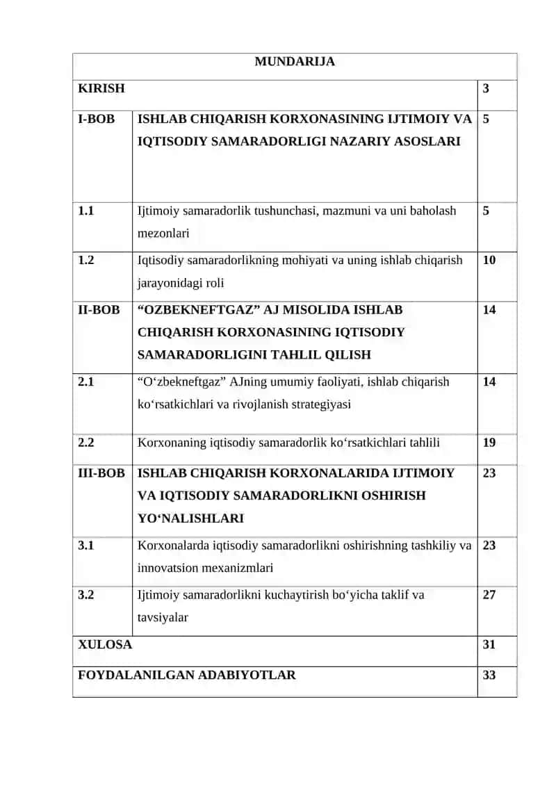 Ishlab chiqarish korxonasining ijtimoiy va iqtisodiy samaradorligi 3