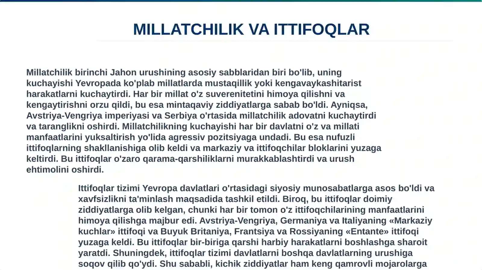 BIRINCHI HAJON URUSHI BOSHLANISH SABABLARI 3