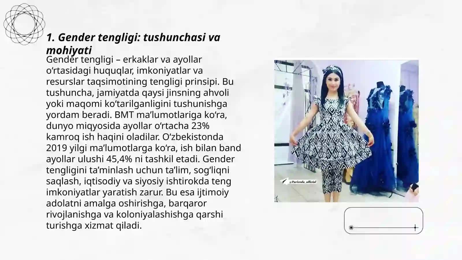 Gender tengligi va ayollar huquqlarini himoya qilish 3