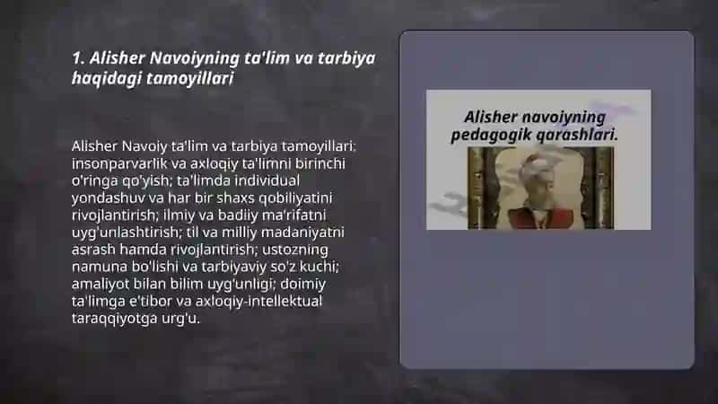 Alisher Navoiyning pedagogik qarashlari 3