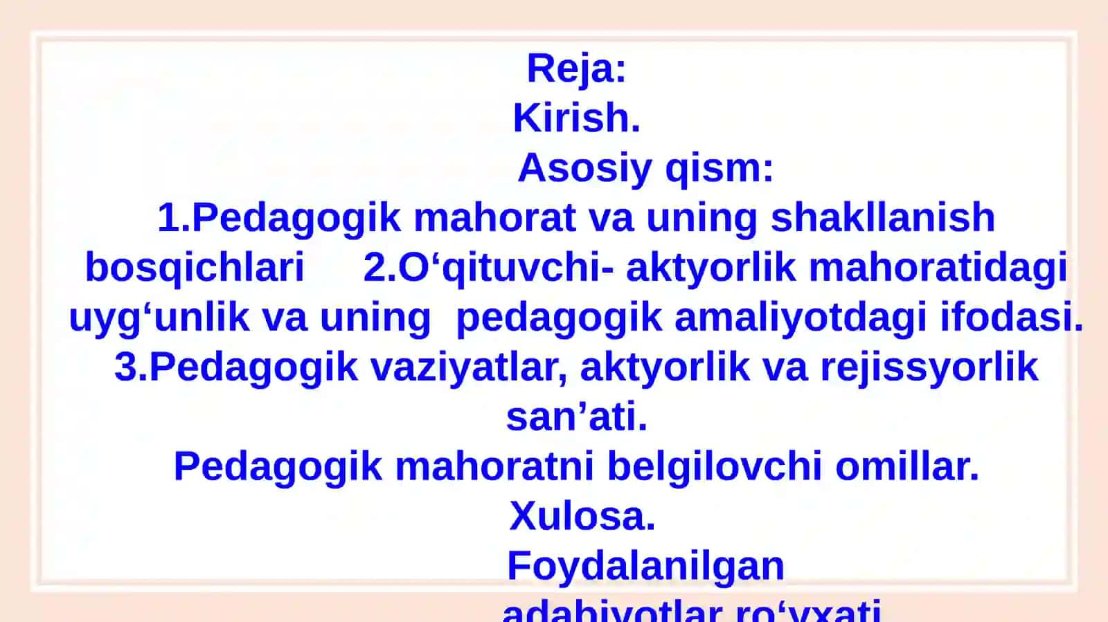 Oʻqituvchining kasbiy faoliyatida aktyorlik va rejissyorlik mahorati elementlari 3