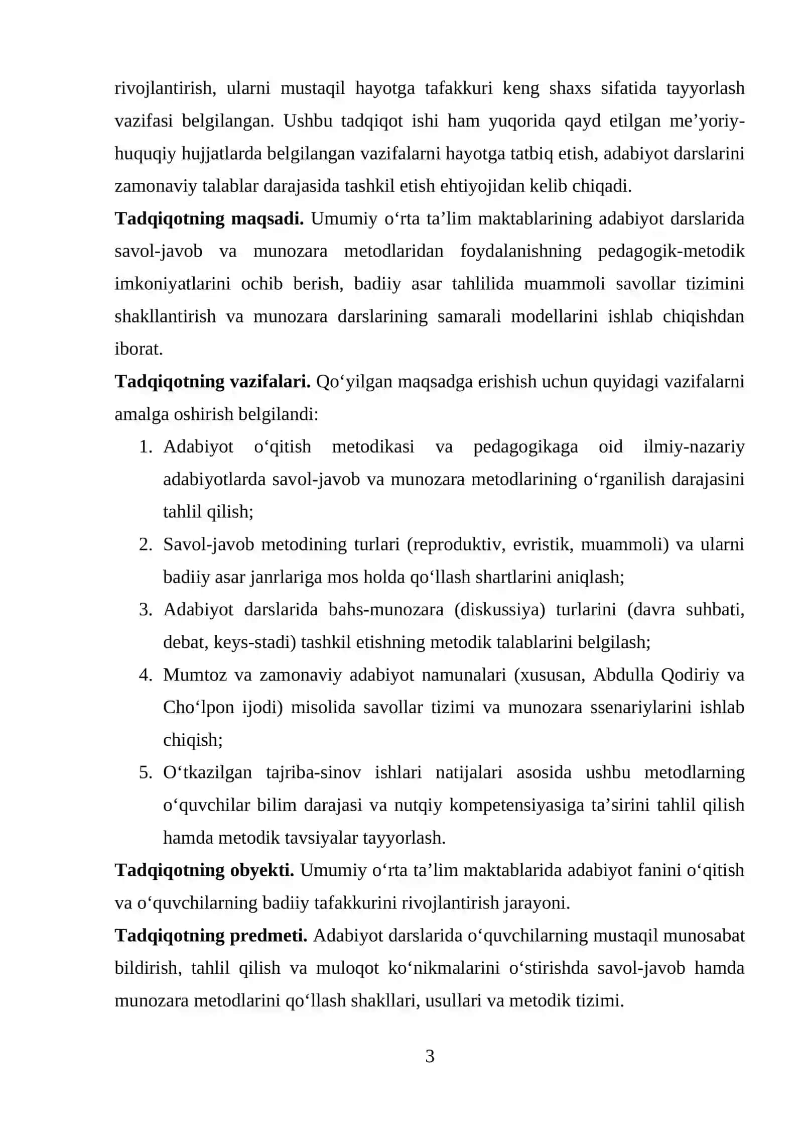 Adabiyot Darslarida Savol-Javob va Munozara Metodlari 3
