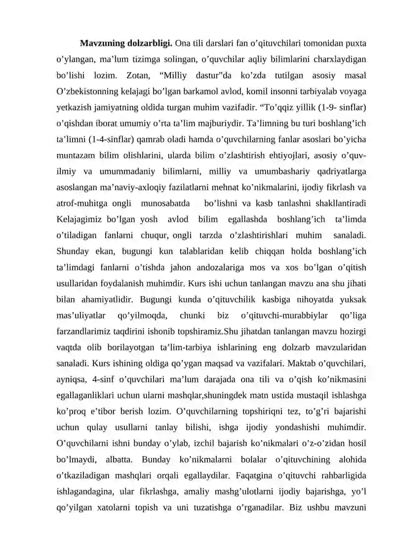 2-sinfda “Tovushlar va harflar” bo’limi materiallarini o’egatish metodikasi 3