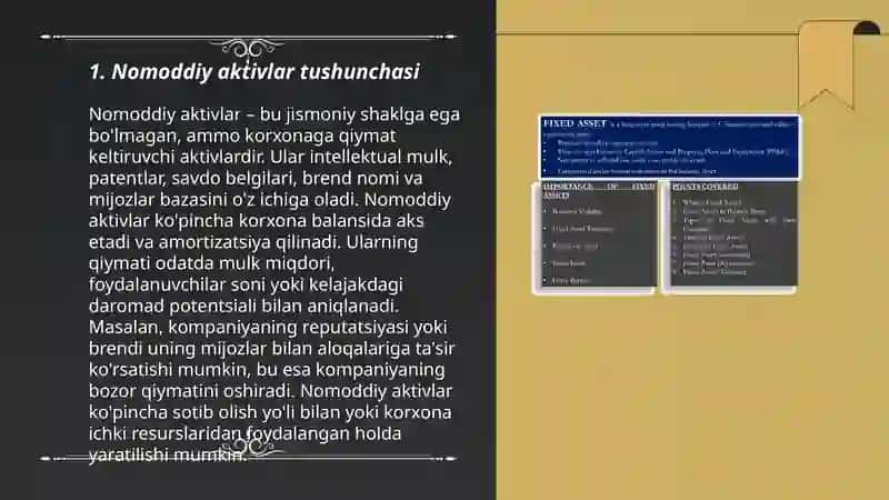 Nomoddiy aktivlar hisobi 3