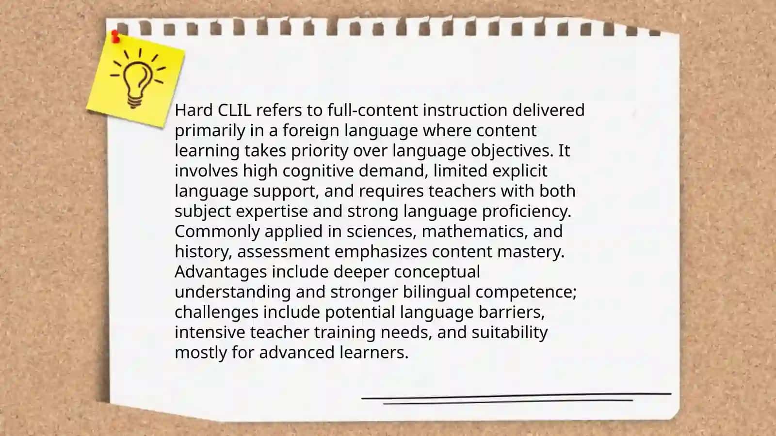 The different types of CLIL Applications 3