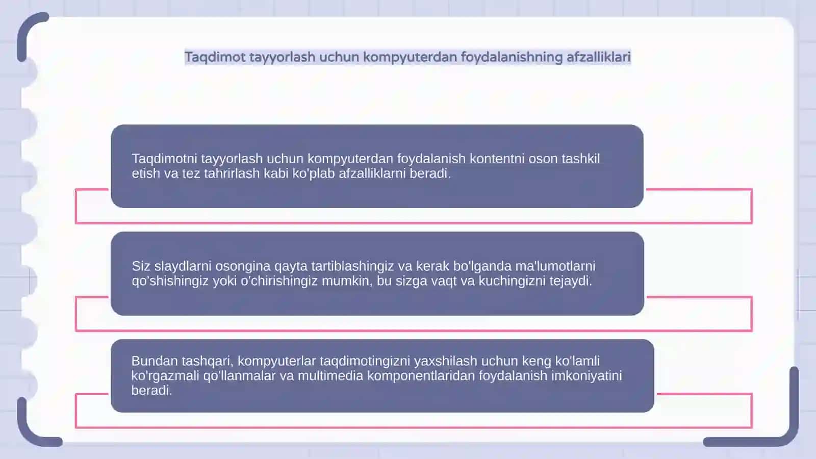 Prezentatsiyalar bilan ishlash 3