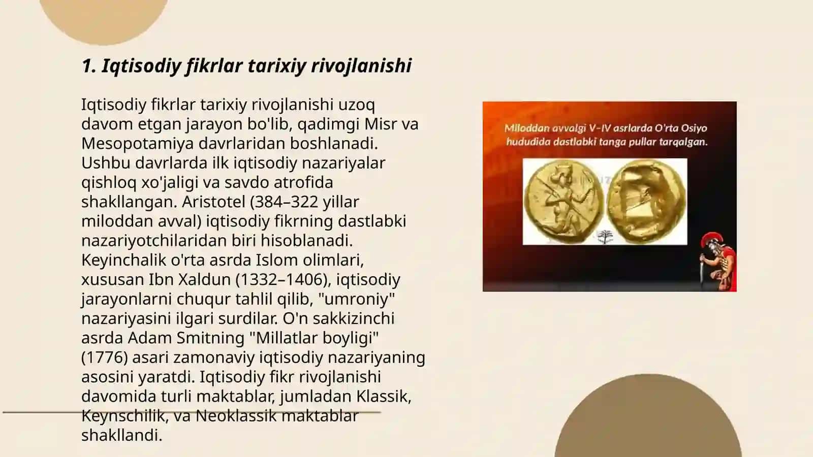 Iqtisodiy fikrlar tarixiy rivojlanishi 3