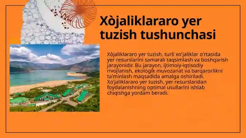 Xo'jaliklararo yer tuzish loyihasini ishlab chiqarish. 3