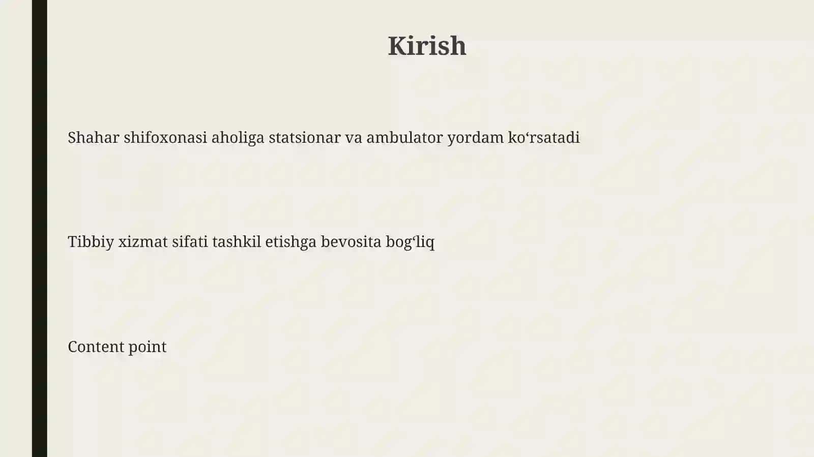 Shahar shifoxonasi ishini tashkil qilish 3